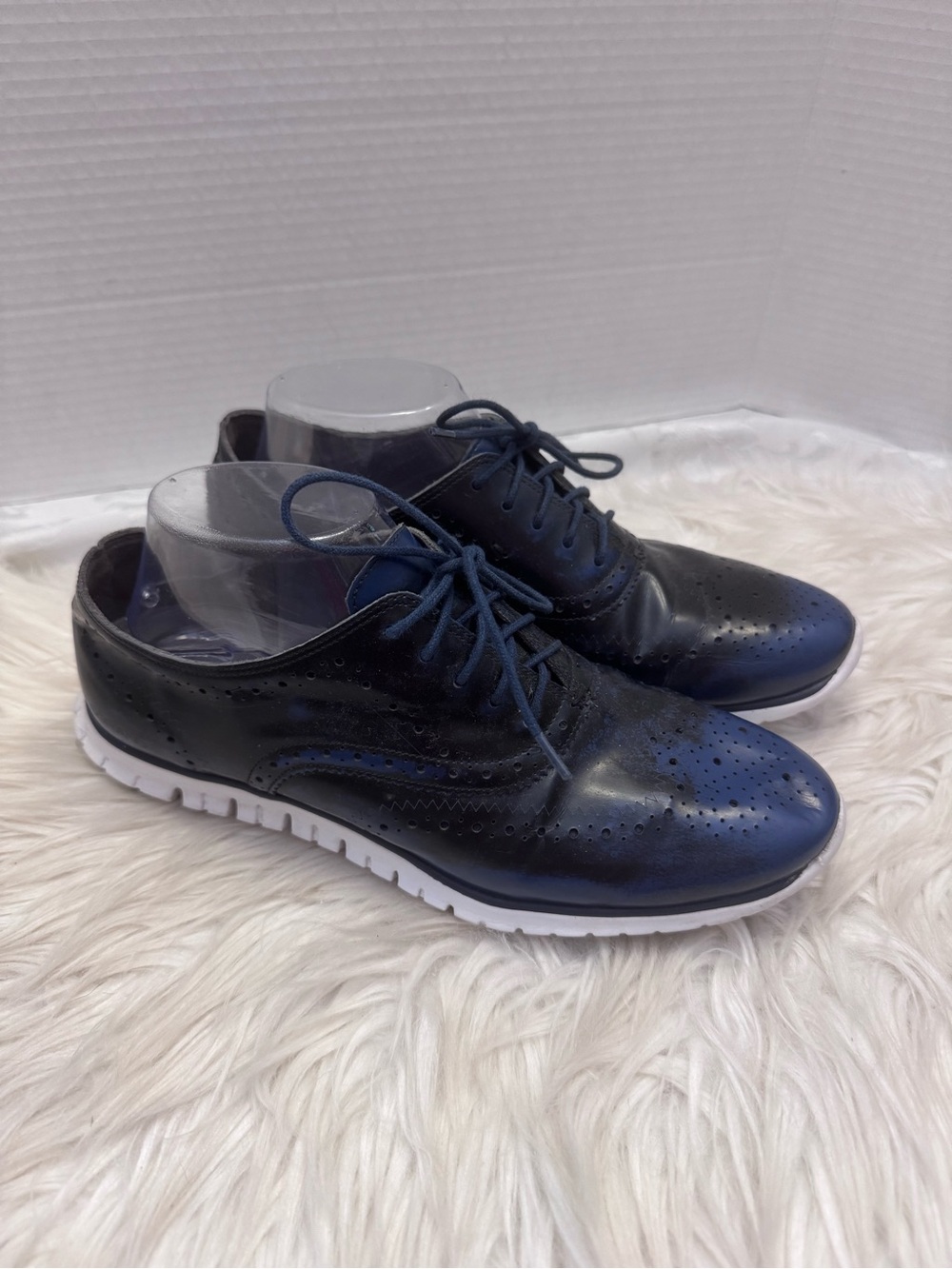Cole Haan Zerogrand‎ Wingtip Oxford Twilight Blue Women’s 9B Comfort Shoe